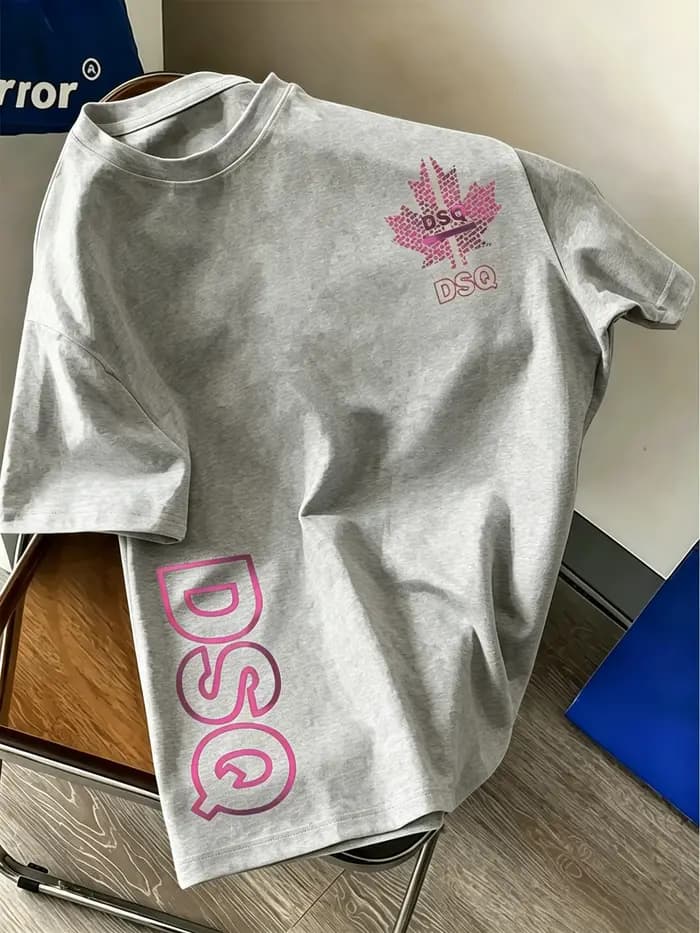 T-shirt de mode urbaine dsq pour hommes