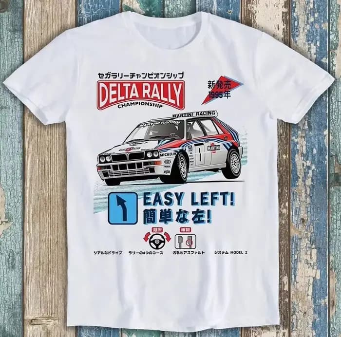T-shirt à col ras du cou en pur coton pour hommes et femmes, humoristique, avec motif Martini Racing