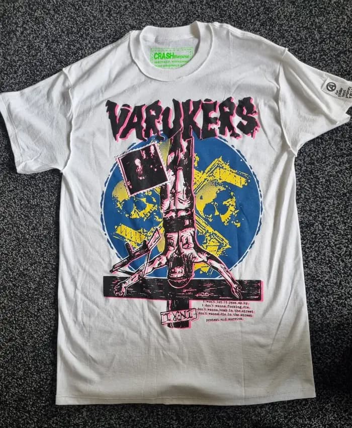 Les Varukers – T-shirt de style séditionnaires détruit Repro