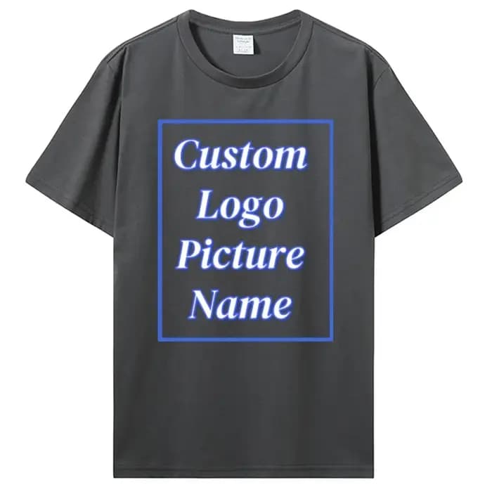 T-Shirt personnalisé faites votre conception Logo texte été impression coton