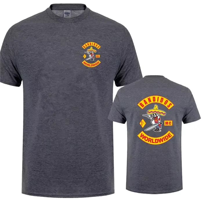 Bandidos MC Worlwide t-shirt été hommes coton à manches courtes T-shirts