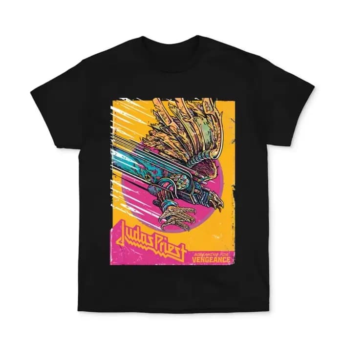 T-shirt de loisirs de la marque JUDAS PRIEST, marque de luxe pour hommes et femmes