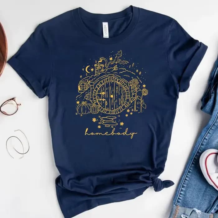 LOTR T-shirt Vintage Homebody chemise le magicien Shire chemises maison du deuxième petit déjeuner t-shirts à la mode à