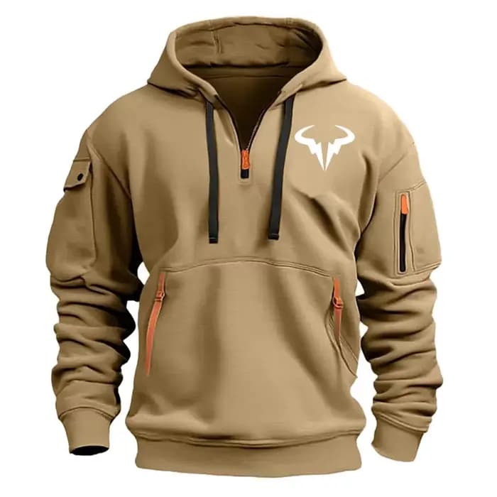 Sweat à capuche surdimensionné printemps automne nouveaux vêtements de sport pour hommes Rafael Nadal imprimé hip-hop