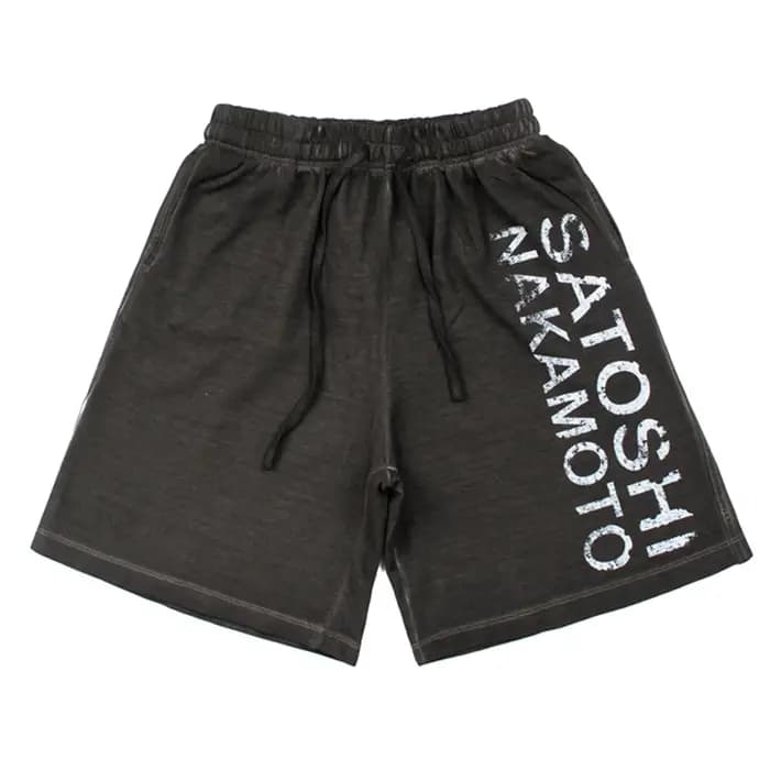 Shorts décontractés unisexe Streetwear avec imprimé lettres Satoshi Nakamoto