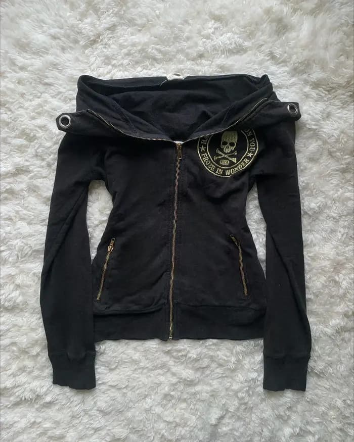 Sweat à capuche gothique pour hommes et femmes, Y2K, aile d'ange, Hip Hop, strass scintillants, rétr