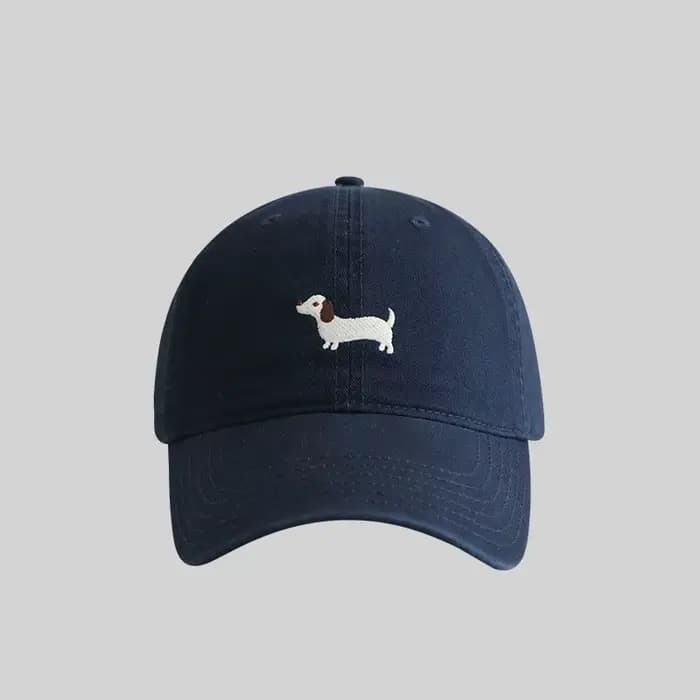 Casquette de baseball brodée Teckel, douce, pour grandes tailles de tête, avec protection solaire po