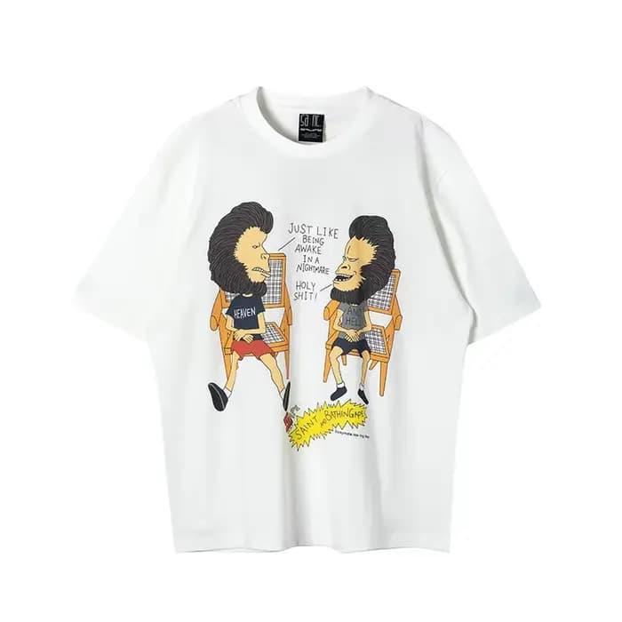 T-shirt Noir Délavé à Manches Courtes et Col Rond pour Homme et Femme, Streetwear Vintage d'Été, 202