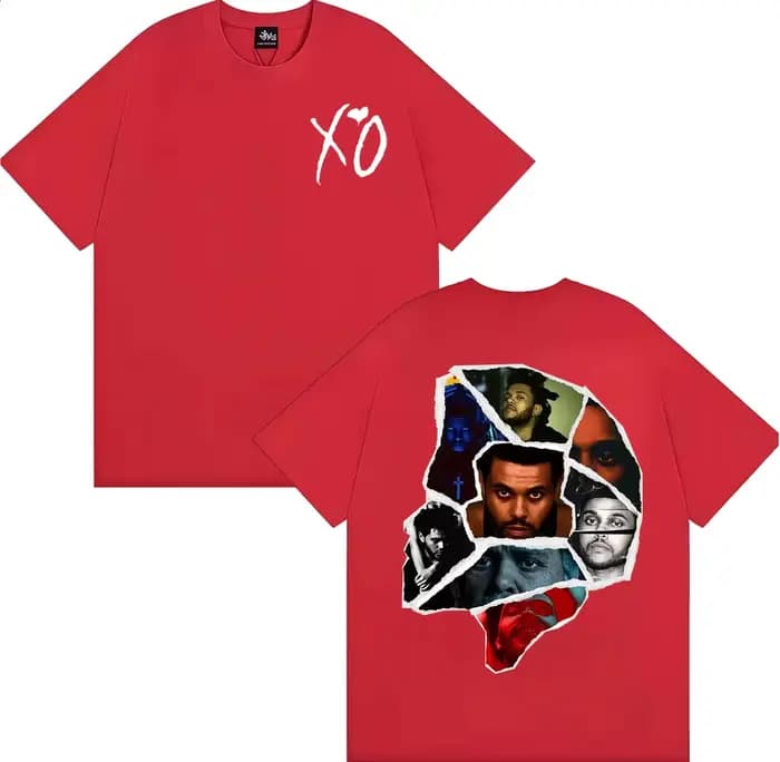 T-shirts The Weeknd After Hours Til Dawn avec l'image de la couverture de l'album, pour hommes et fe