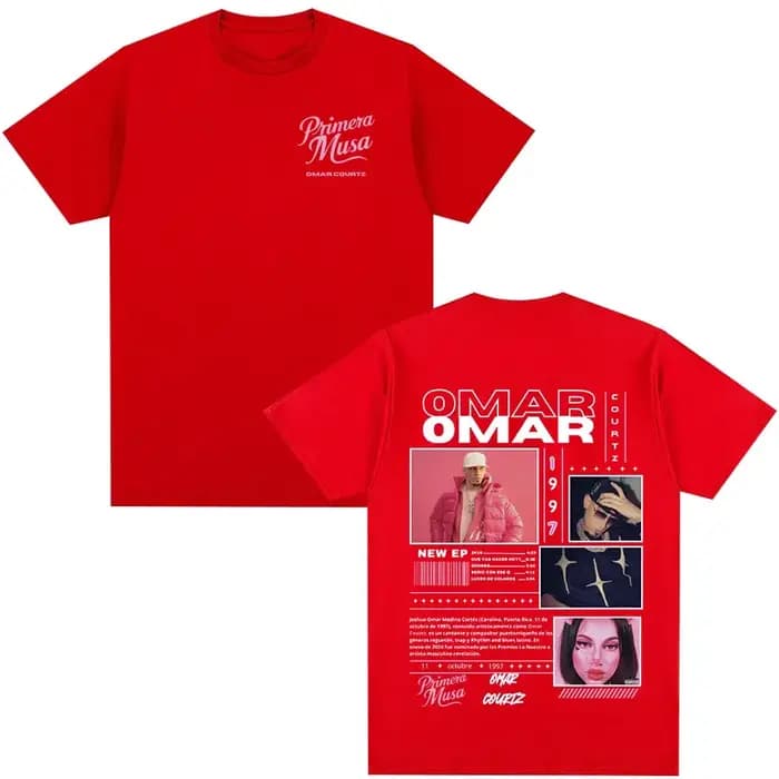 Omar Courtz Primera Musa Album Tour Merch T-shirt Hommes Femmes Vêtements Hip Hop Mode