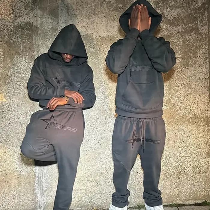 Sweat à capuche imprimé graphique lettre Hip Hop pour hommes