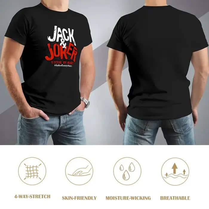 Jack et Joker : U voler mon cœur! BL série thai YinWar T-Shirt ébauches mode coréenne hommes vêtements 2025 nouveau modèle