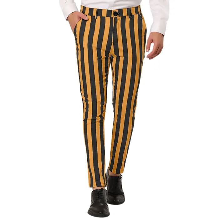 Pantalons pour hommes mode été automne rayé grande taille rafraîchissant pantalon décontracté haute rue Harajuku