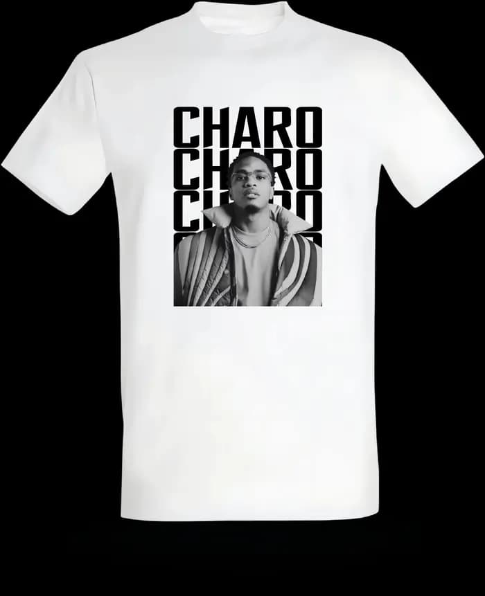 T-shirt vintage Niska Charo du rappeur français, 100% coton, unisexe, pour hommes et femmes, T-shirt
