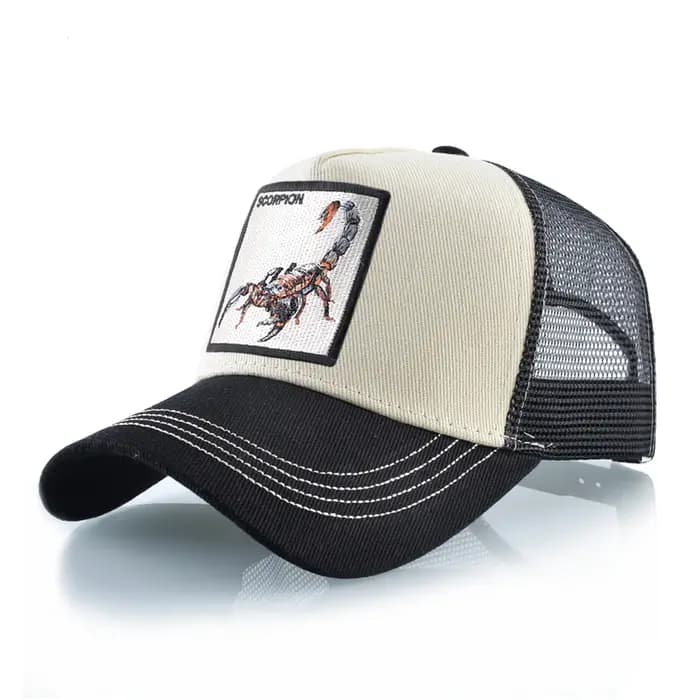 Casquette de camionneur Streetwear avec Patch Scorpion, Casquette de Baseball Hip Hop pour hommes et