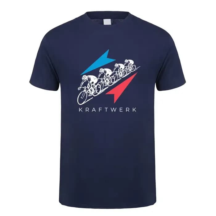 Kraftwerk T Shirt Hommes Manches Courtes Coton Économie Été Mans Cool Y-Streetwear DZ-054