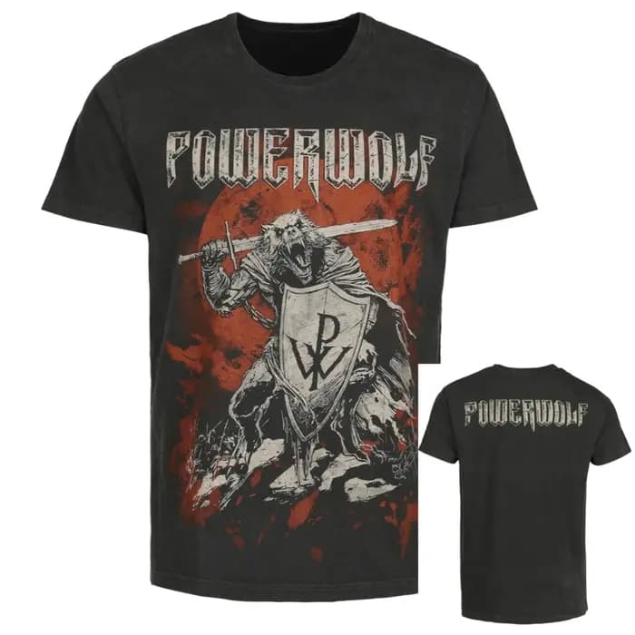 T-Shirt Warrior Powerwolf pour hommes et femmes