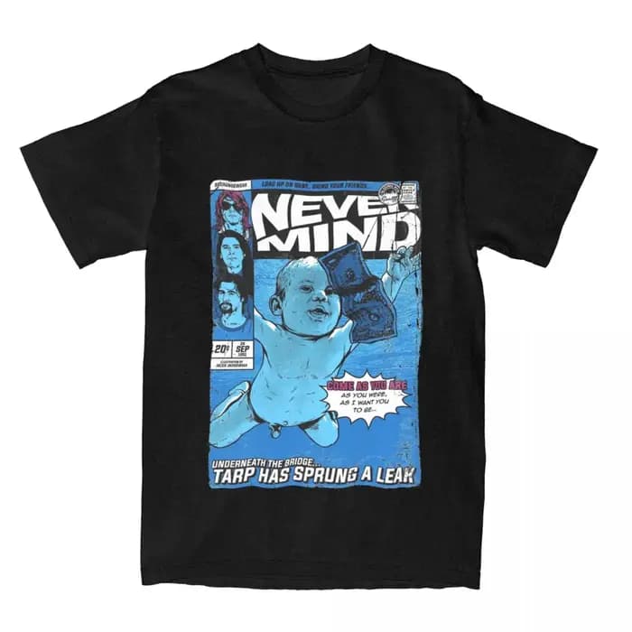 T-shirt drôle Kurt asile ain Nevermind pour hommes et femmes, pur coton, vêtements d'été