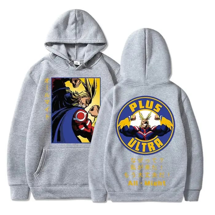 Sweat à capuche imprimé Anime My ForeAcademia pour hommes et femmes