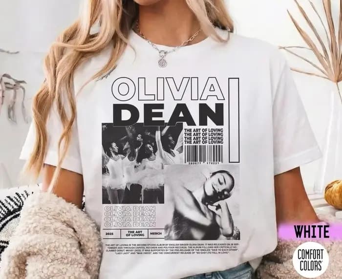 T-shirt rétro Olivia Dean pour femmes