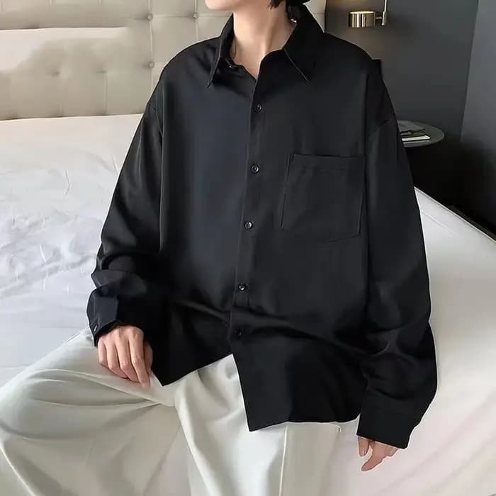 Chemise polyvalente à manches longues pour hommes, vêtements intérieurs sans fer, chemise patchwork
