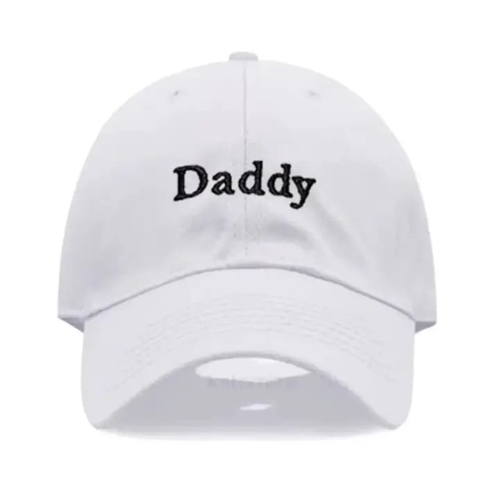 Casquette de baseball tendance brodée avec les inscriptions « Daddy & Mommy »