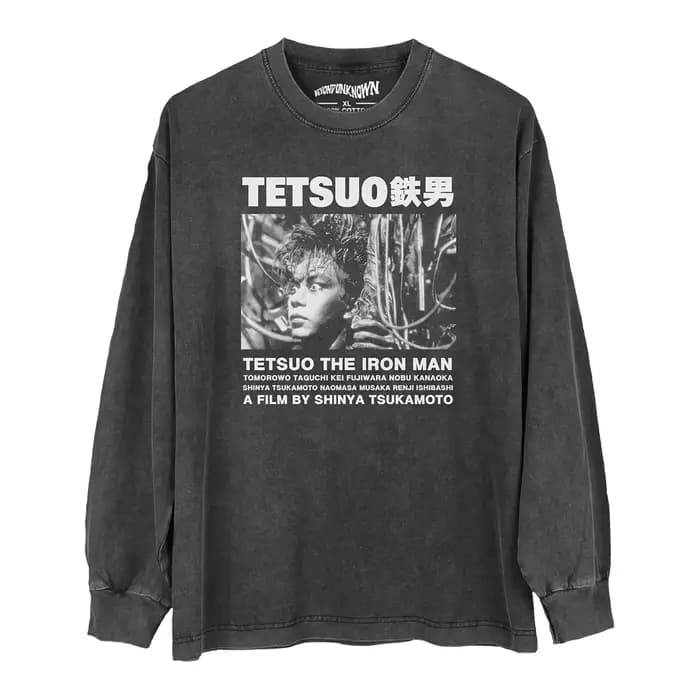 Tetsuo T-Shirt l'homme de fer film japonais Crazy Thunder Road Bullet Ballet Burst City lavé coton vêtements pour hommes chemises amples