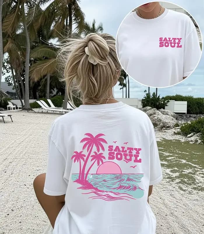 T-shirt graphique Salty Soul tendance
