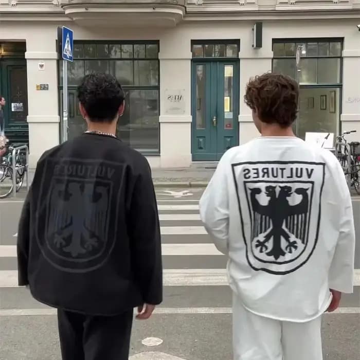 Yao mode KANYE WEST DONDA graphiques à manches longues 100% coton hommes vêtements Streetwear HipHop