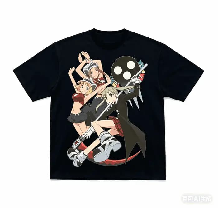 T-shirt en coton Soul Eater, nouveau modèle 2026, vêtements personnalisés, vêtements toute l'année,