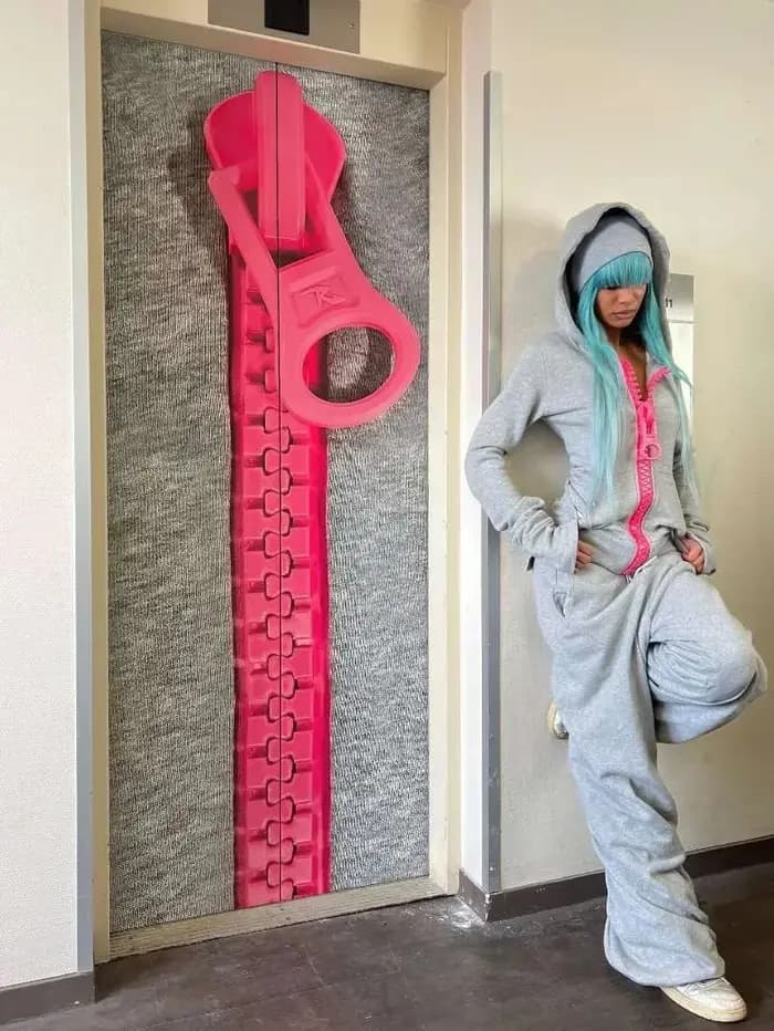 Sweat à capuche zippé vintage pour femme