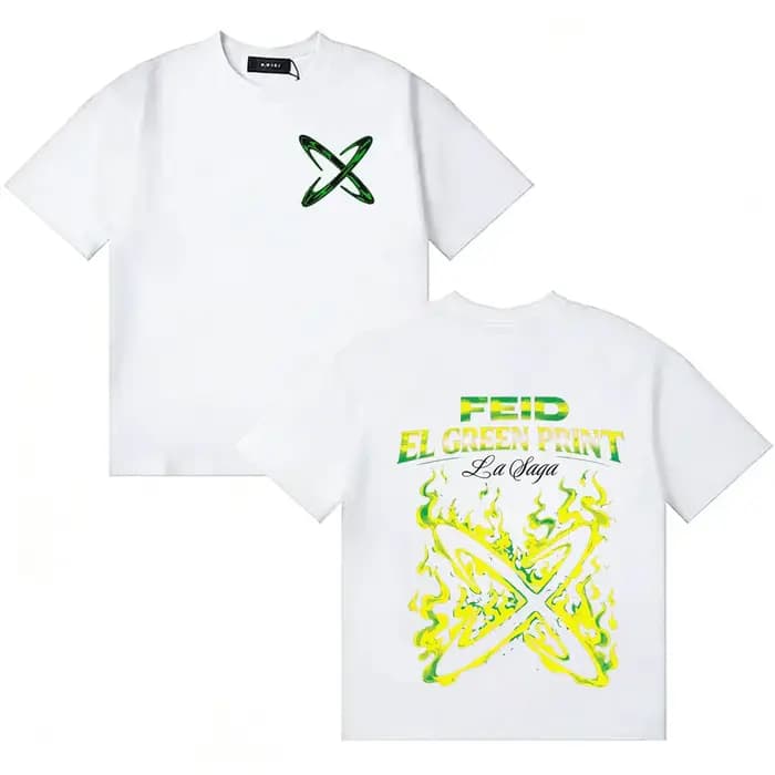 T-shirt graphique imprimé Feid El Green