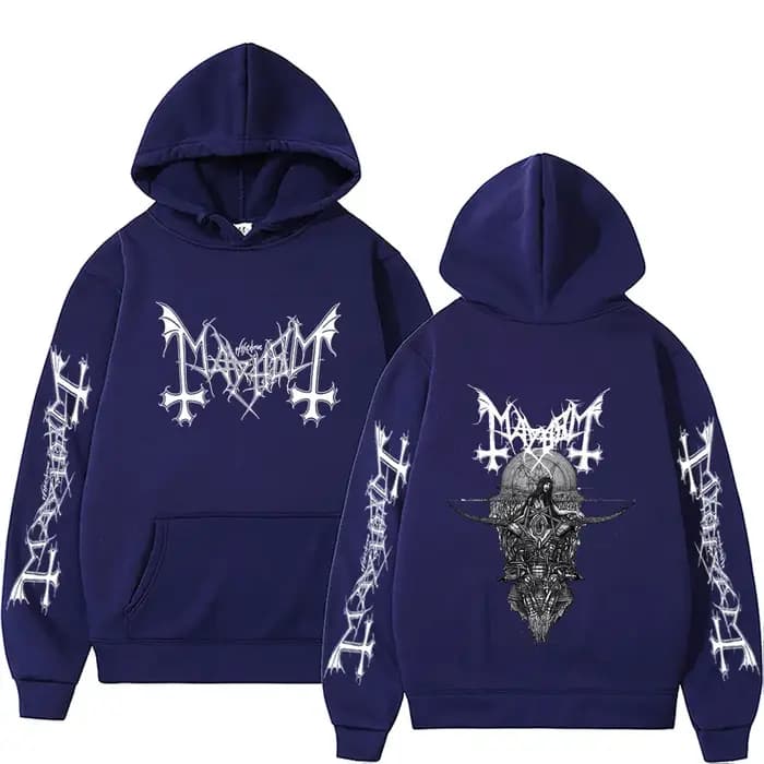 Vente Flash : Sweat à Capuche Unisexe Rock Band Mayhem