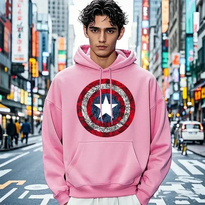 Capitaine Badge bande dessinée impression hommes femmes sweat à capuche automne hiver quotidien vacances en plein air Fitness décontracté ample chaud vêtements de sport