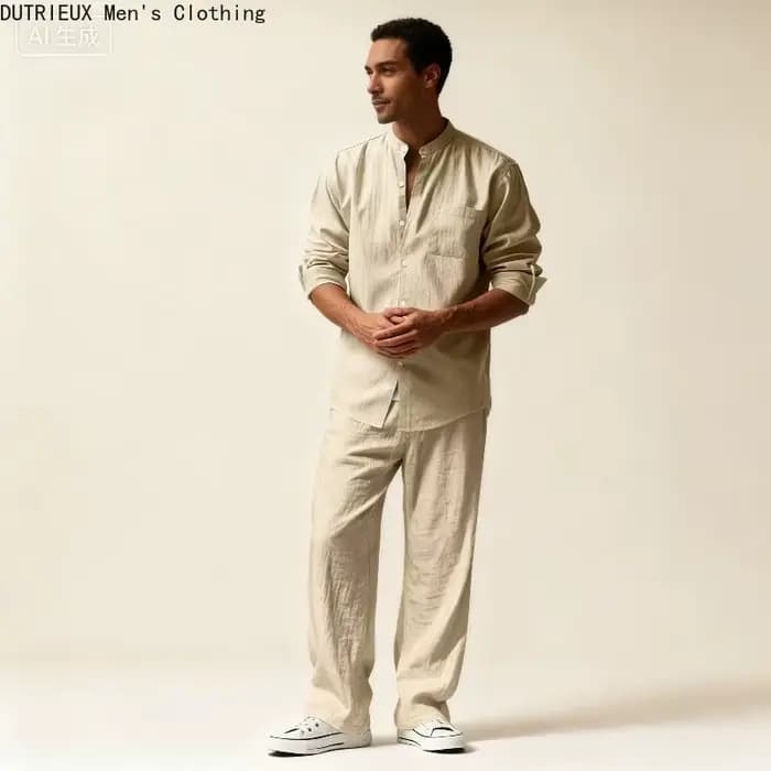 Chemise + pantalon surdimensionné à manches longues