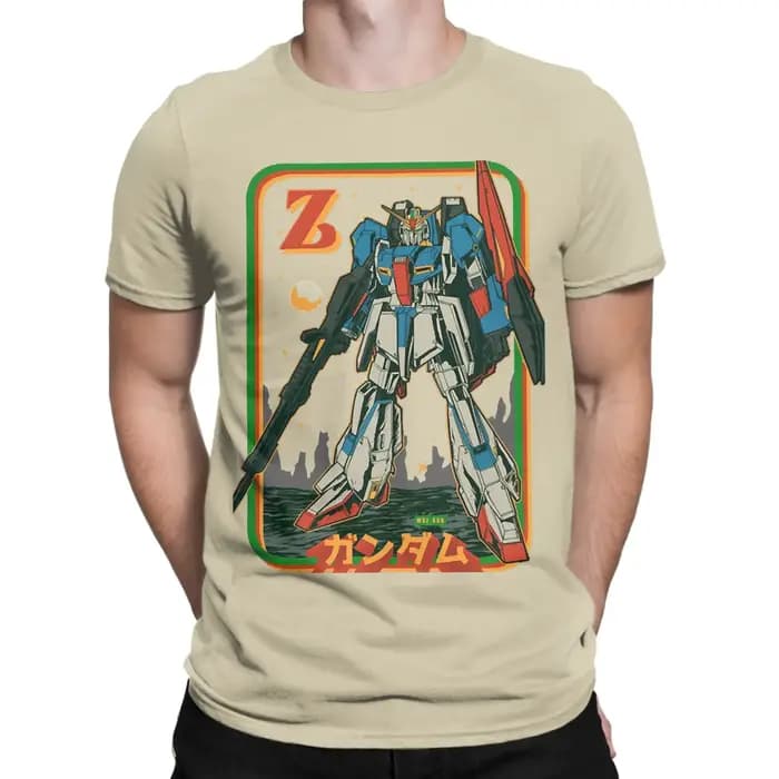 T-Shirt rétro Zeta Gundam pour hommes