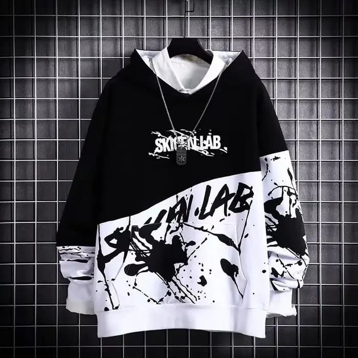 Sweat à capuche japonais à manches longues pour hommes, Hip Hop, Carillon, Top Ins, Nouveau, Manteau