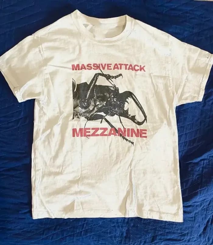 Massive Attack T-Shirt blanc coton pleine taille unisexe S-5XL JH182
