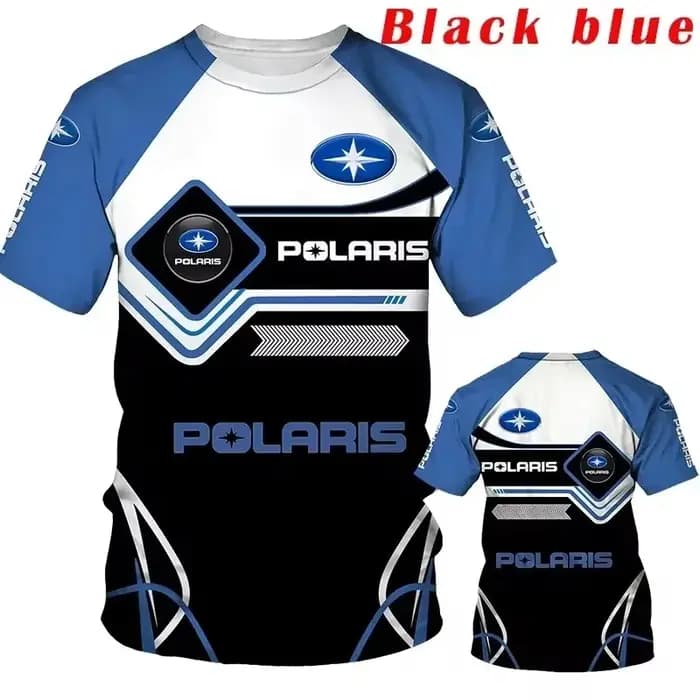 T-shirt à manches courtes avec logo POLARIS et imprimé crâne mécanique