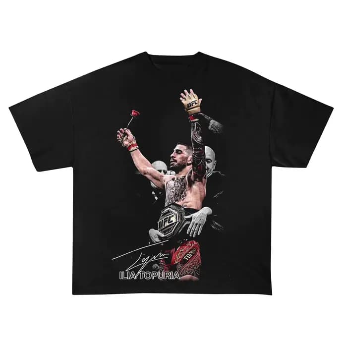T-shirt Ilia Topuria - Lutteur Professionnel Espagnol Géorgien El Matador - Nouvelle Collection Été