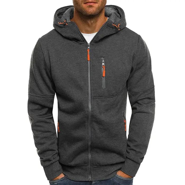 Sweats à capuche pour hommes printemps automne décontracté solide sweat
