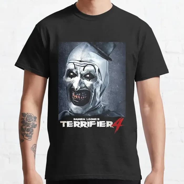 T-shirt graphique de film d'horreur effrayant pour hommes
