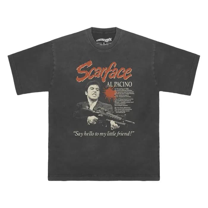 Scarface T-Shirt dit bonjour à mon petit ami Al Pacino film Donnie Brasco chien jour après-midi coton été noir