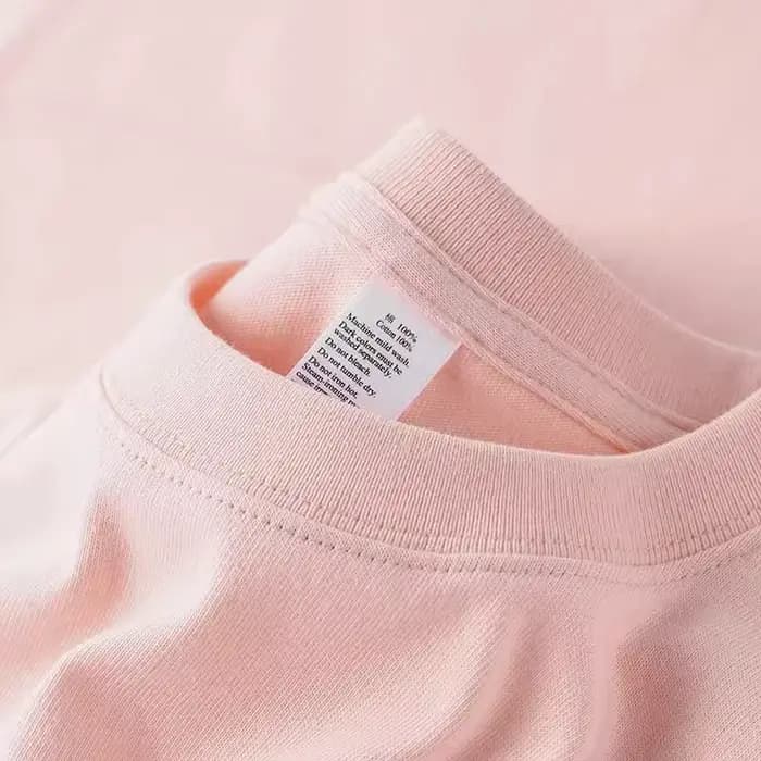T-shirt à col ras du cou en pur coton pour hommes et femmes