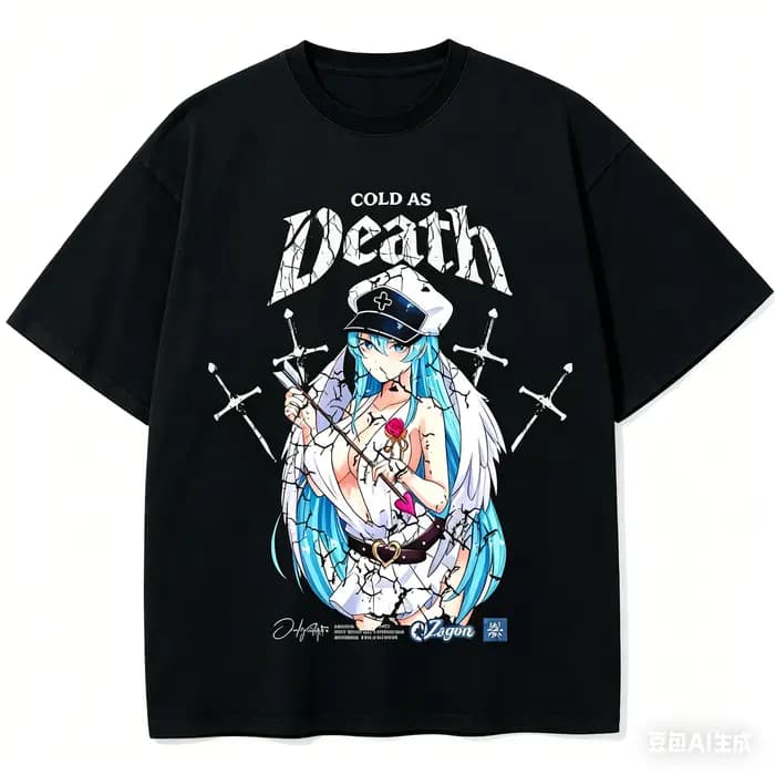 T-shirt en coton A kame ga Kill