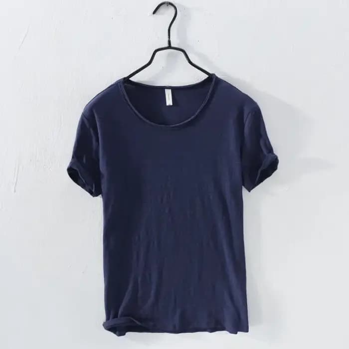 T-Shirt rétro à bords bruts pour hommes