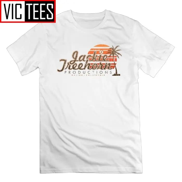 Jackie Treehorn Productions t-shirt le grand Lebowski coton à manches courtes T-Shirts col rond homm