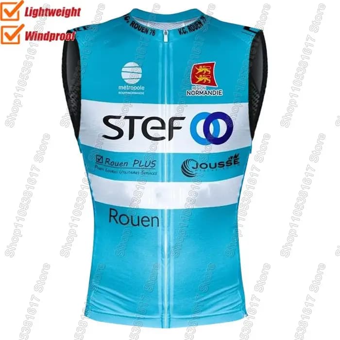 Ensemble Maillot et Cuissard Cycliste Veloce Club Rouen France 2026 pour Homme – Tenue d'Été Vélo de Route et VTT