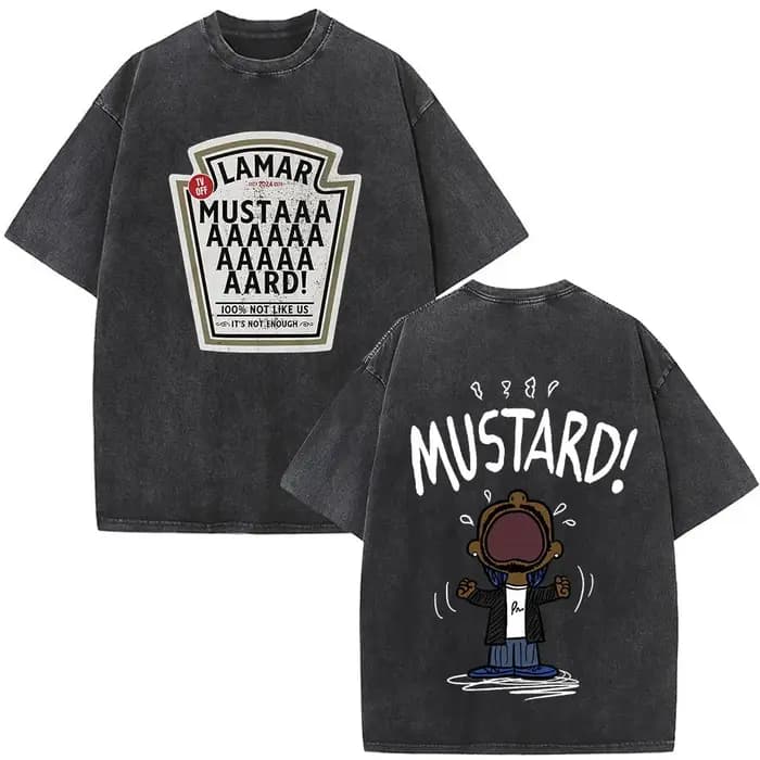 Lavé Vintage rappeur Kendrick Lamar Album Merch T-shirts vêtements pour hommes Hip Hop rétro surdimensionné T-shirt