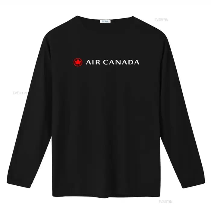 T-shirt avec logo Air Canada Airlines en noir
